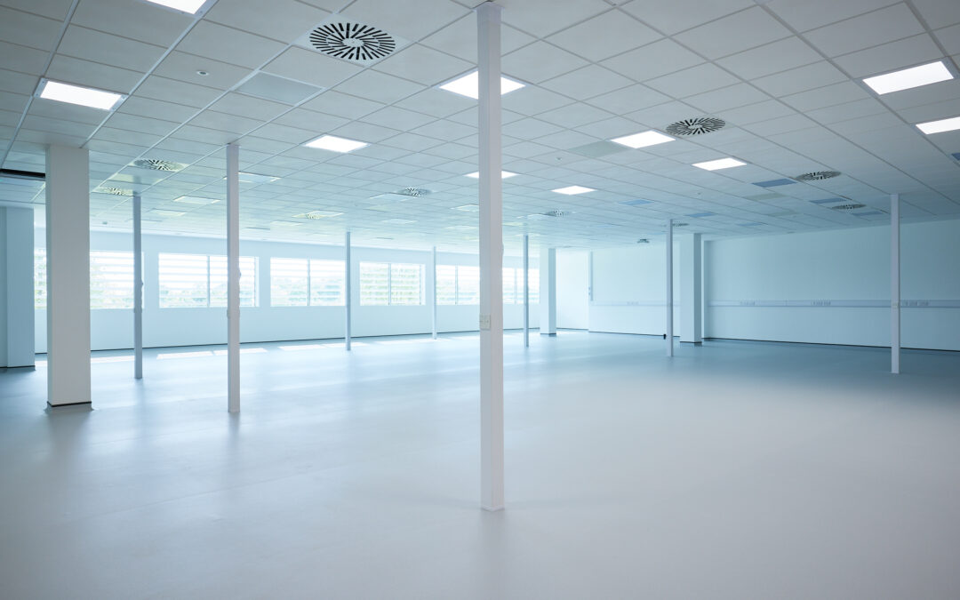 large open space ready to be fitted into lab or manufacturing space at alderley park