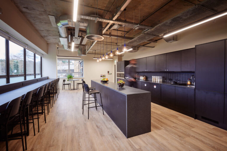 modern office kitchen alderley park
