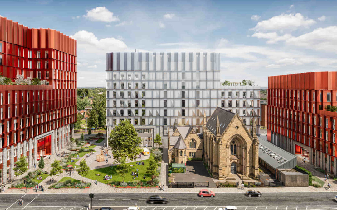 CGI of upper brook street office building