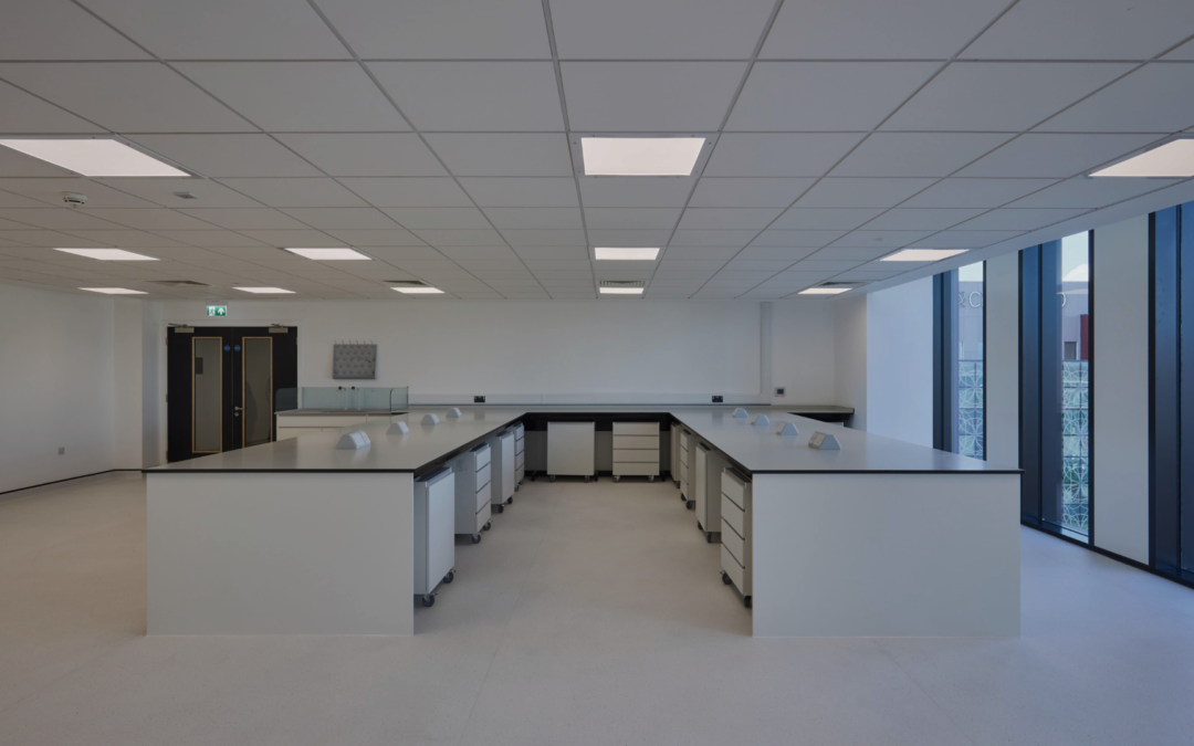 white laboratory space