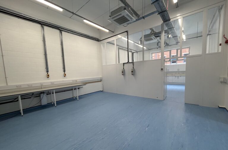 internal shot of empty R&D space